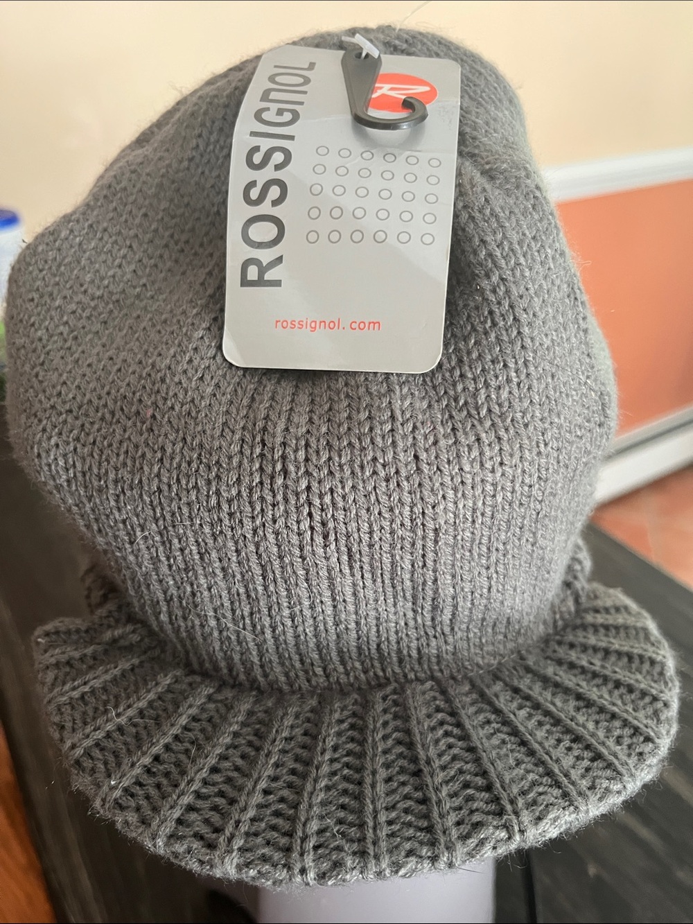 Rossignol Gray Ribbed Fold Cuff Beanie